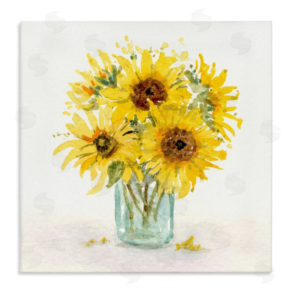 stupell industries Patti Bishop | Warm Yellow Sunflower Bouquet Wall Art
