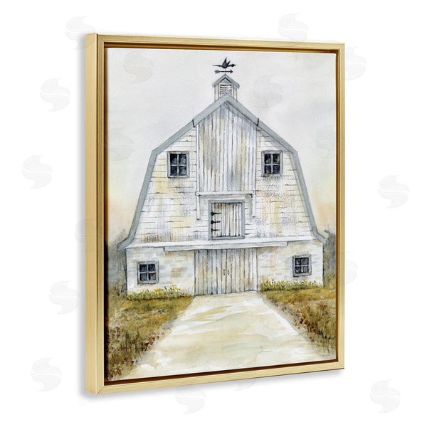 Stupell Industries Patti Bishop | White Barn Grey Trim