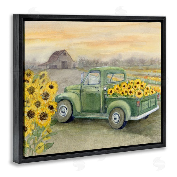 Stupell Industries Patti Bishop | Wild Sunflower Truck Harvest Wall Art