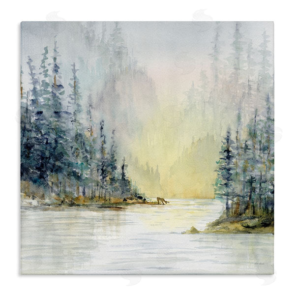 stupell industries Patti Bishop | Woodland Lake Scene Wall Art