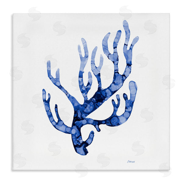 stupell industries Patti Mann | Coral Sprig Marine Life Plant Watercolor Detail Wall Art