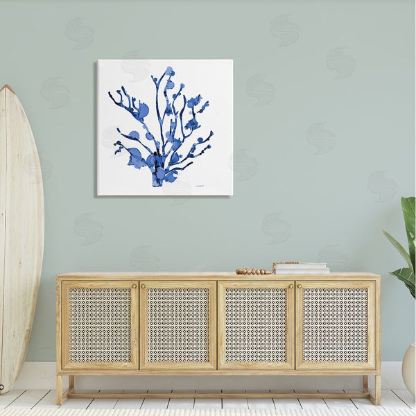 Stupell Industries Patti Mann | Detailed Coral Sea Life Blue Watery Pattern Wall Art