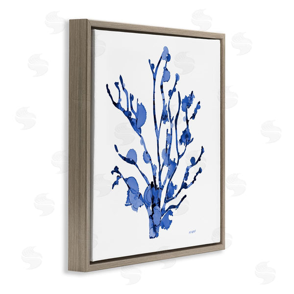Stupell Industries Patti Mann | Detailed Coral Sea Life Blue Watery Pattern Wall Art
