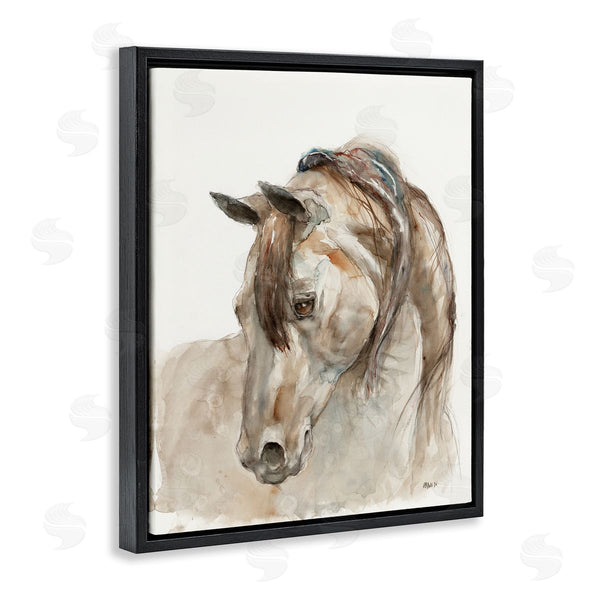 Stupell Industries Patti Mann | Gentle Horse Portrait Farm Watercolor Detail Wall Art