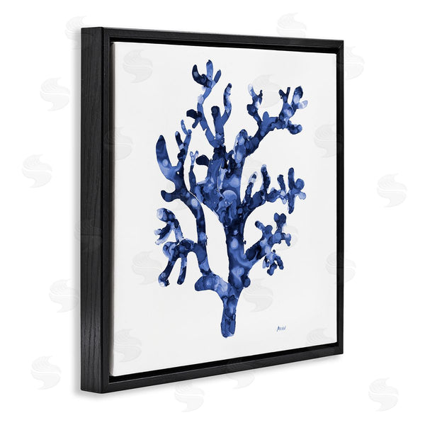 Stupell Industries Patti Mann | Ocean Coral Plant Sea Life Blue Pattern Wall Art