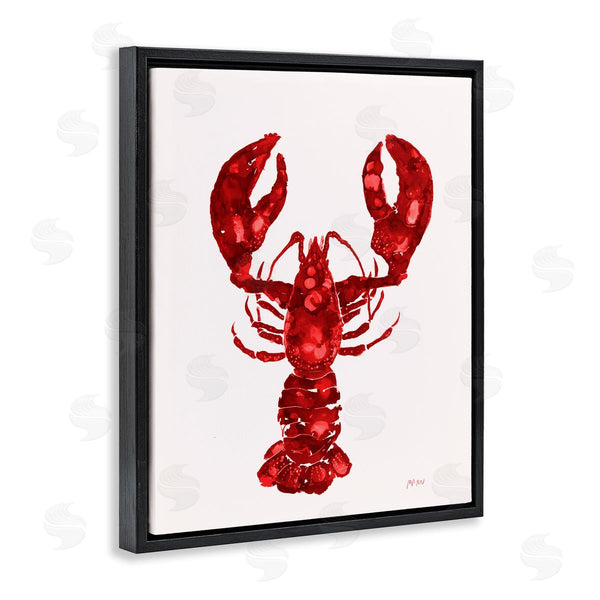 Stupell Industries Patti Mann | Red Lobster Marine Paint Speckled Watercolor Wall Art