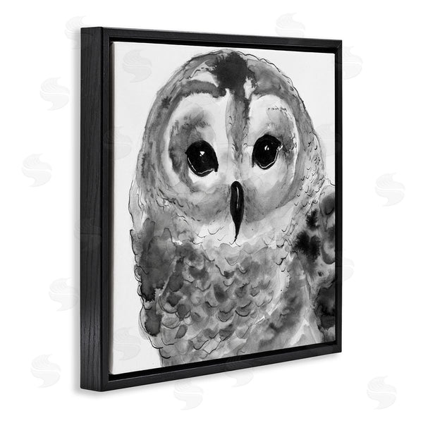 Stupell Industries Patti Mann | Tranquil Barn Owl Bird Face Portrait Painting Wall Art