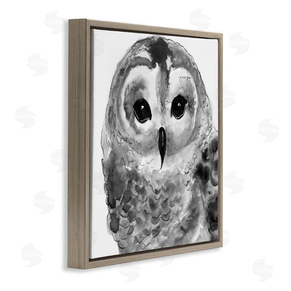 Stupell Industries Patti Mann | Tranquil Barn Owl Bird Face Portrait Painting Wall Art