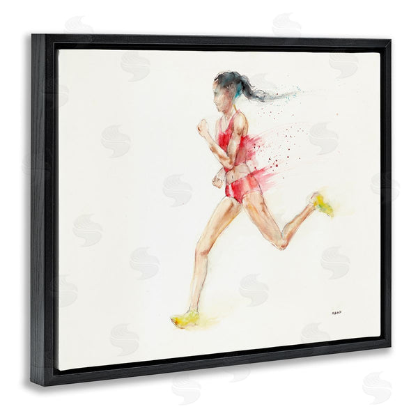 Stupell Industries Patti Mann | Watercolor Athlete Female Runner