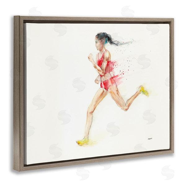 Stupell Industries Patti Mann | Watercolor Athlete Female Runner
