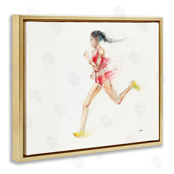 Stupell Industries Patti Mann | Watercolor Athlete Female Runner