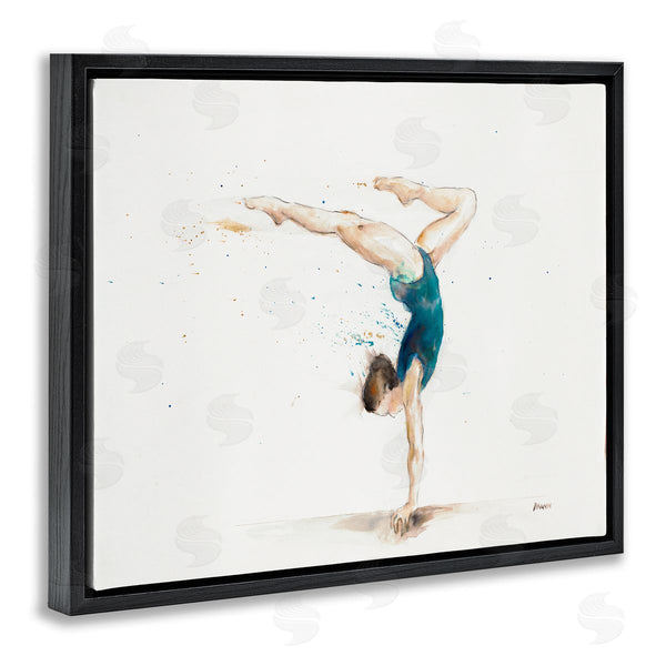 Stupell Industries Patti Mann | Watercolor Female Gymnast Handstand Pose