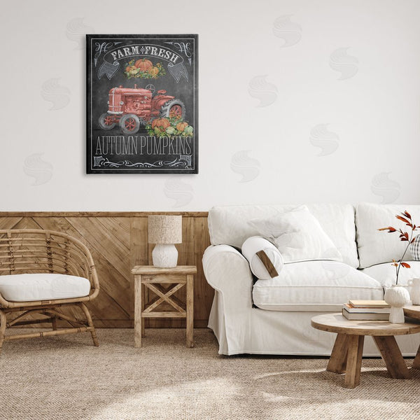 Stupell Industries Paul Brent | Autumn Tractor Chalkboard Wall Art