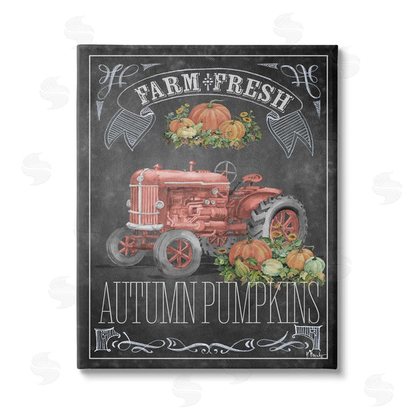 stupell industries Paul Brent | Autumn Tractor Chalkboard Wall Art