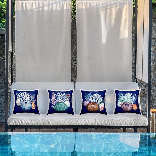 Stupell Industries Paul Brent | Beach Urchin & Coral Printed Throw Pillow Set