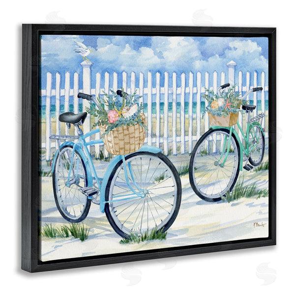 Stupell Industries Paul Brent | Bicycles At Beach Fence
