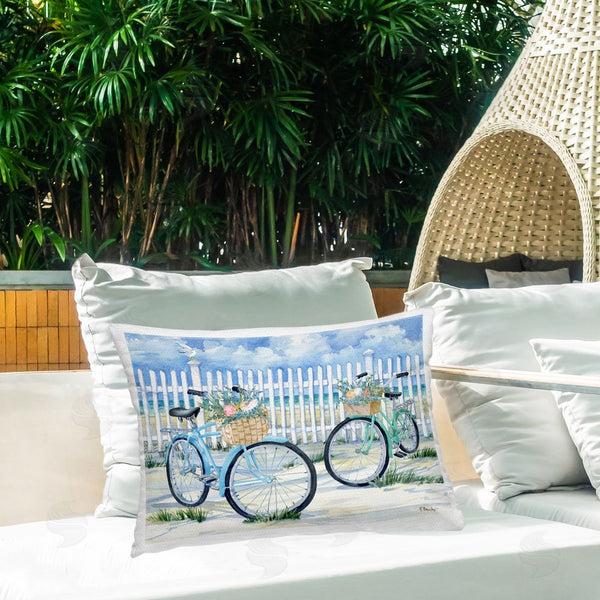 Stupell Industries Paul Brent | Bicycles At Beach Fence