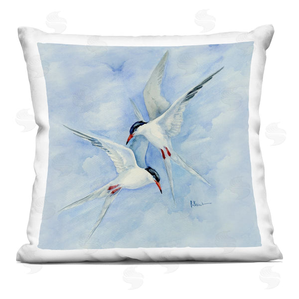 stupell industries Paul Brent | Birds Flying Sky View Printed Throw Pillow