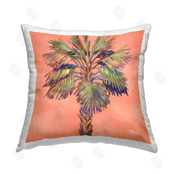 stupell industries Paul Brent | Bondi Beach Palm Printed Throw Pillow