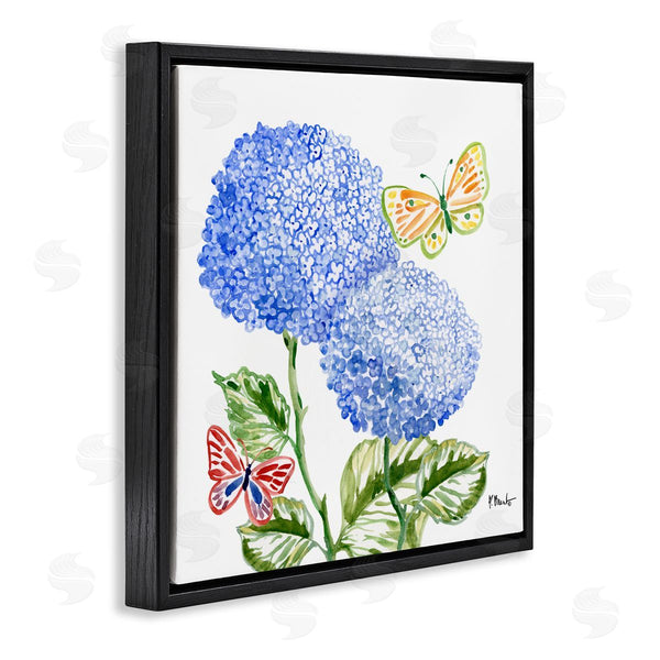 Stupell Industries Paul Brent | Brushstroke Hydrangea & Butterflies