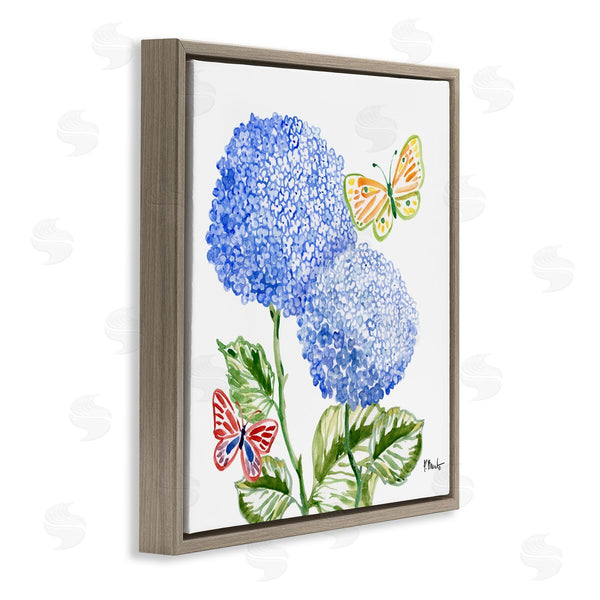 Stupell Industries Paul Brent | Brushstroke Hydrangea & Butterflies