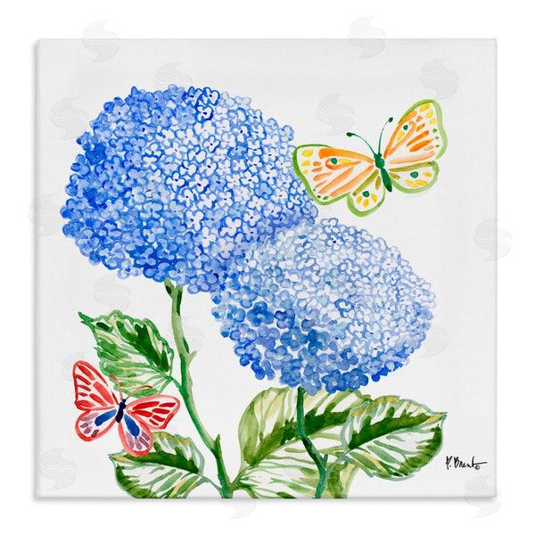 stupell industries Paul Brent | Brushstroke Hydrangea & Butterflies