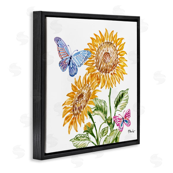 Stupell Industries Paul Brent | Brushstroke Sunflowers & Butterflies