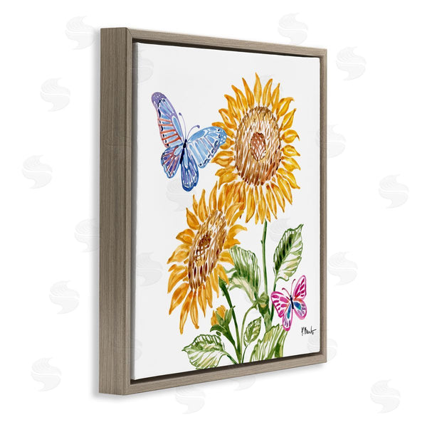 Stupell Industries Paul Brent | Brushstroke Sunflowers & Butterflies