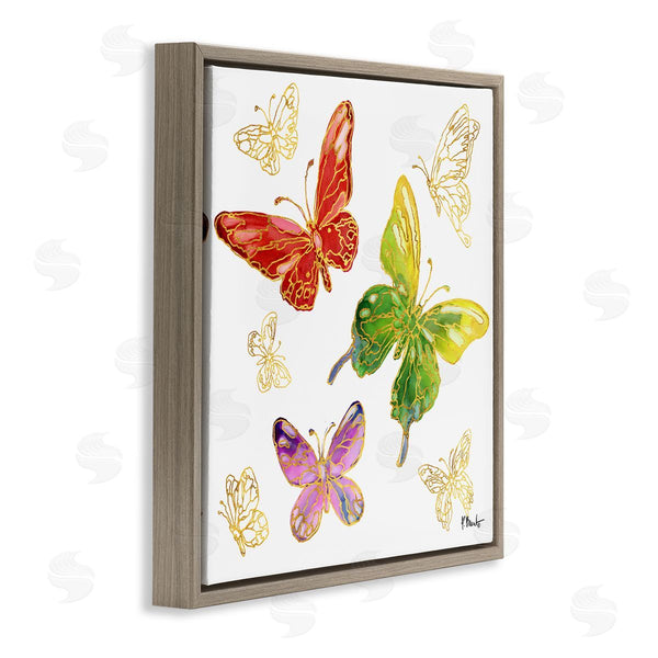 Stupell Industries Paul Brent | Butterflies Glam Detail