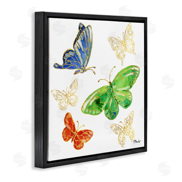Stupell Industries Paul Brent | Butterflies Glam Outline