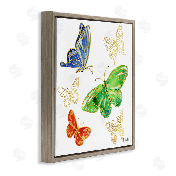 Stupell Industries Paul Brent | Butterflies Glam Outline