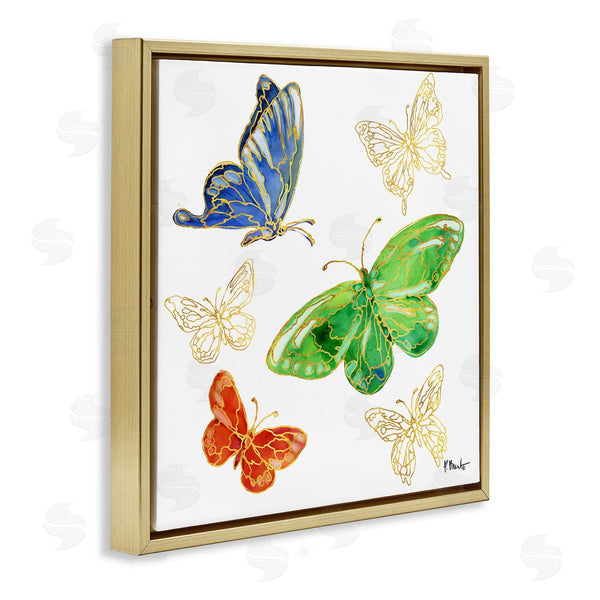 Stupell Industries Paul Brent | Butterflies Glam Outline