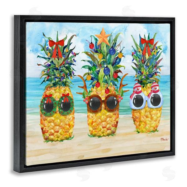Stupell Industries Paul Brent | Christmas Cool Pineapples