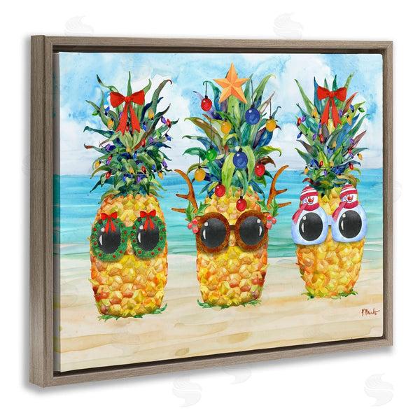 Stupell Industries Paul Brent | Christmas Cool Pineapples