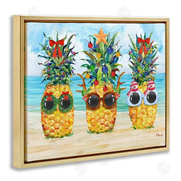 Stupell Industries Paul Brent | Christmas Cool Pineapples