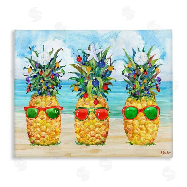 stupell industries Paul Brent | Christmas Themed Pineapples