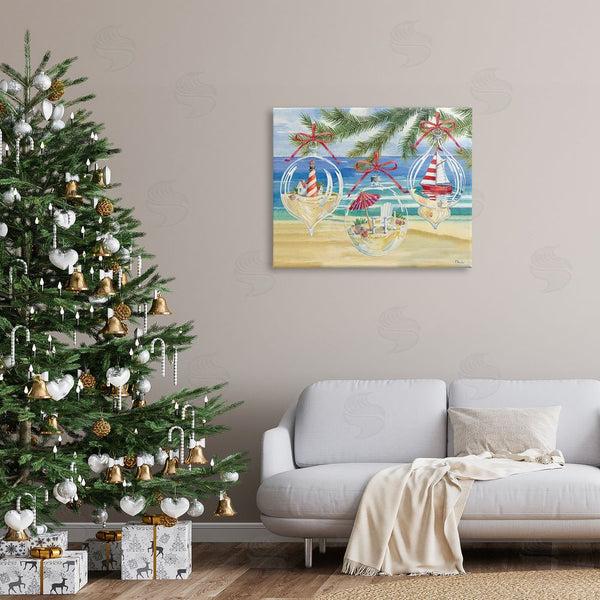Stupell Industries Paul Brent | Coastal Christmas Ornaments Wall Art