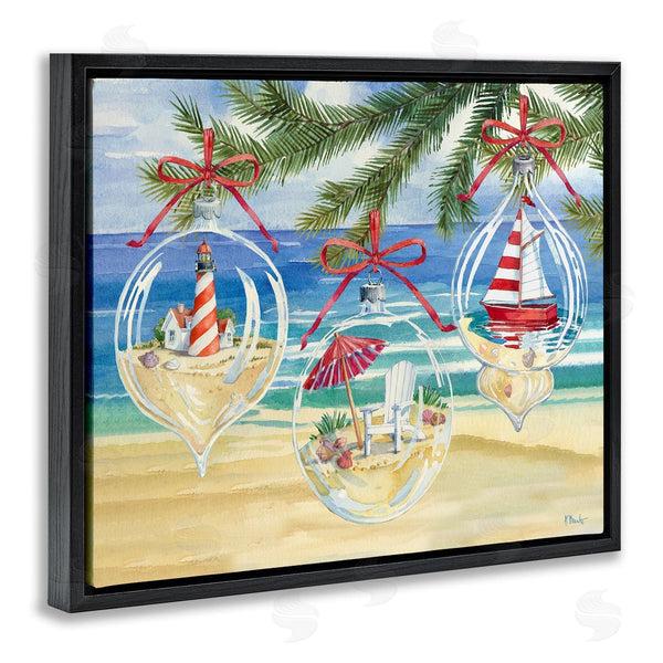 Stupell Industries Paul Brent | Coastal Christmas Ornaments Wall Art