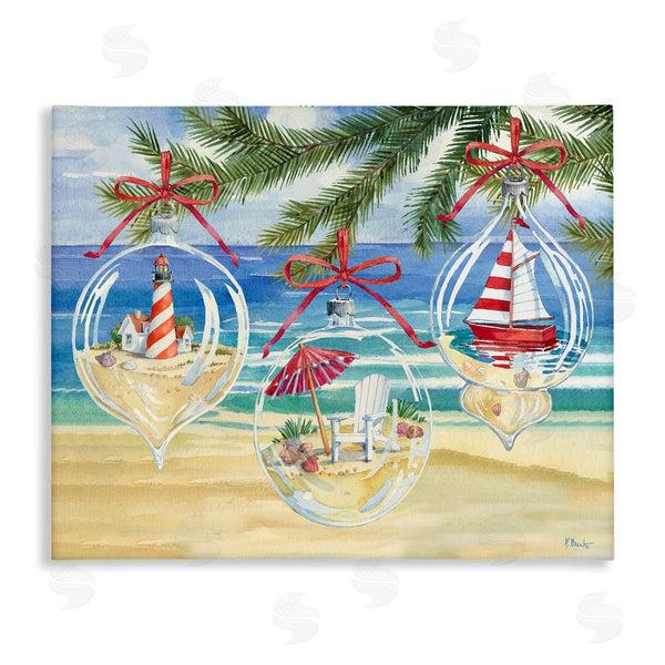 stupell industries Paul Brent | Coastal Christmas Ornaments Wall Art
