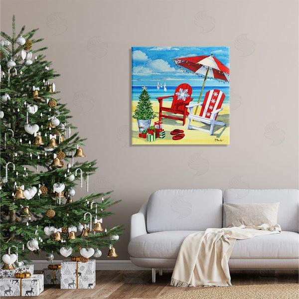 Stupell Industries Paul Brent | Coastal Christmas Scene Wall Art