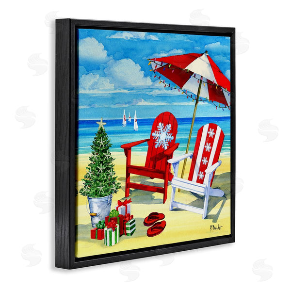 Stupell Industries Paul Brent | Coastal Christmas Scene Wall Art