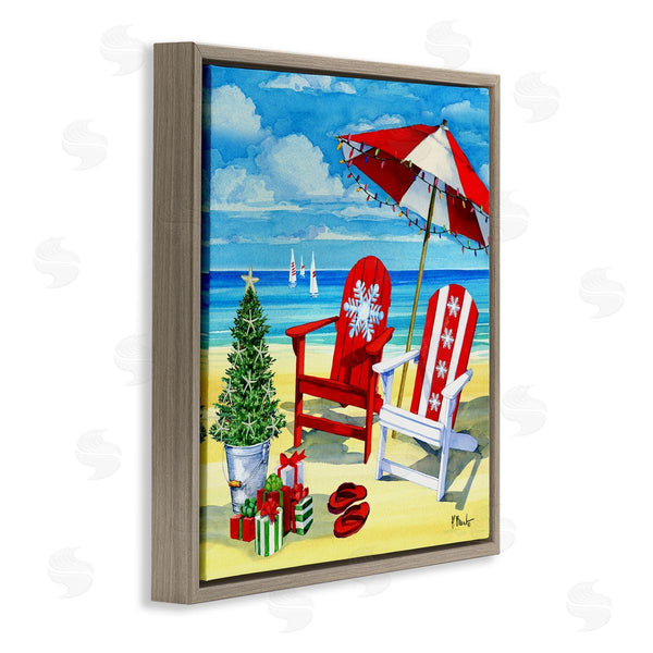 Stupell Industries Paul Brent | Coastal Christmas Scene Wall Art