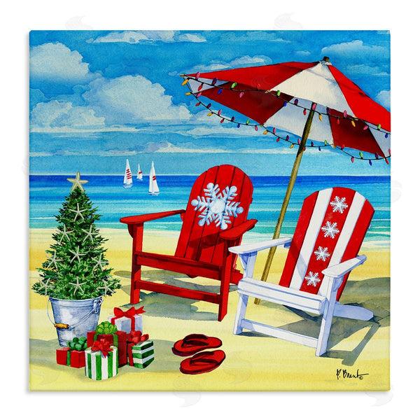 stupell industries Paul Brent | Coastal Christmas Scene Wall Art