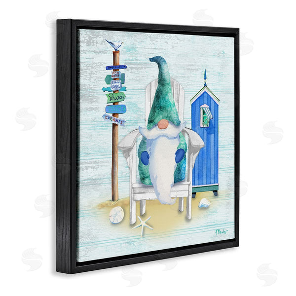 Stupell Industries Paul Brent | Coastal Gnome Beach Life Relaxing Wall Art