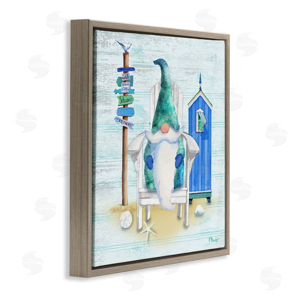 Stupell Industries Paul Brent | Coastal Gnome Beach Life Relaxing Wall Art