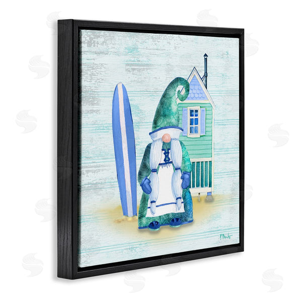 Stupell Industries Paul Brent | Coastal Gnome Beach Shack Home Wall Art