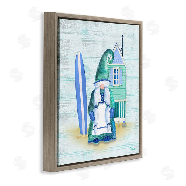 Stupell Industries Paul Brent | Coastal Gnome Beach Shack Home Wall Art