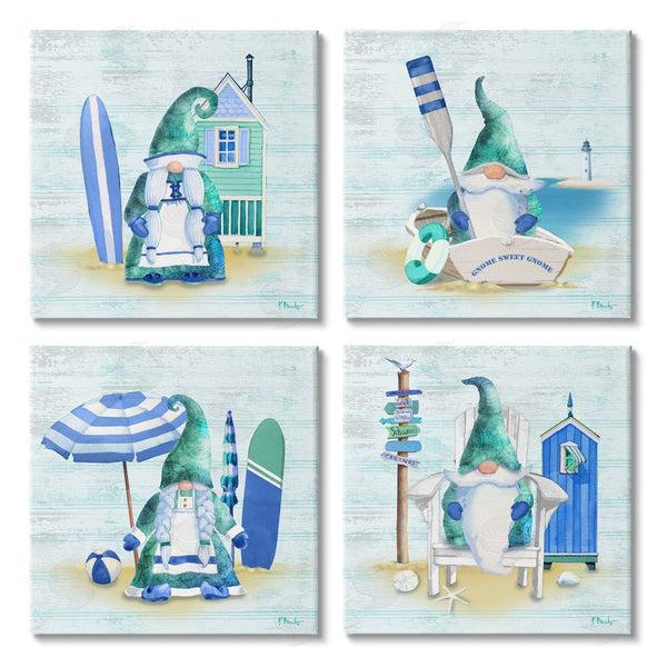 stupell industries Paul Brent | Coastal Gnomes Nautical Life Wall Art