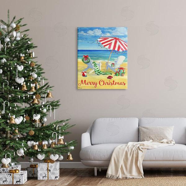 Stupell Industries Paul Brent | Coastal Merry Christmas Wall Art