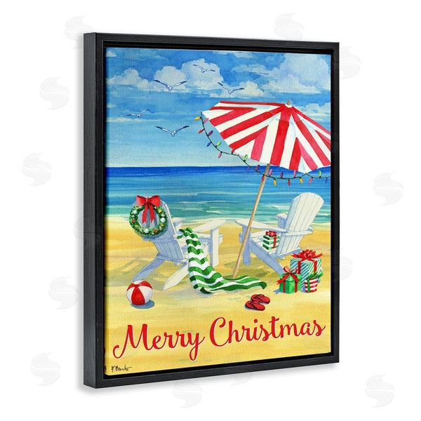 Stupell Industries Paul Brent | Coastal Merry Christmas Wall Art